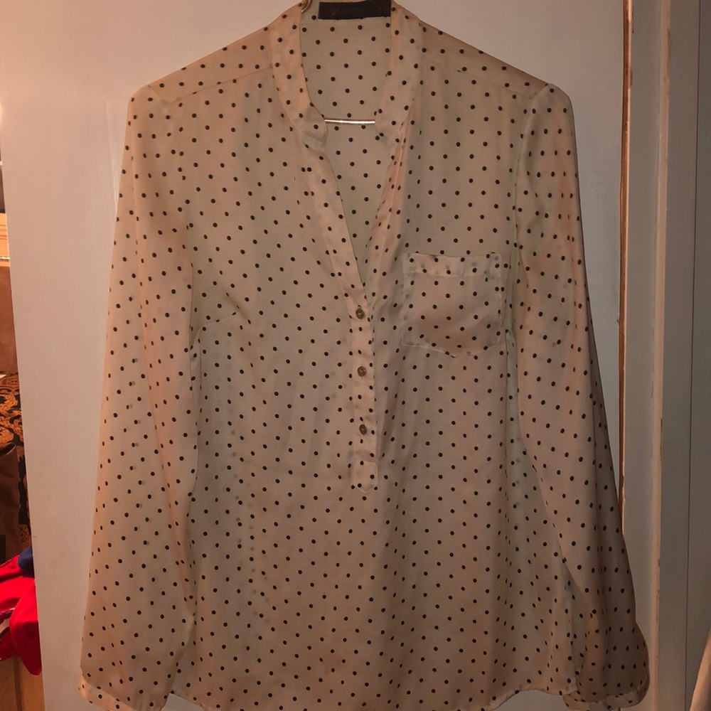 Polka dot blouse